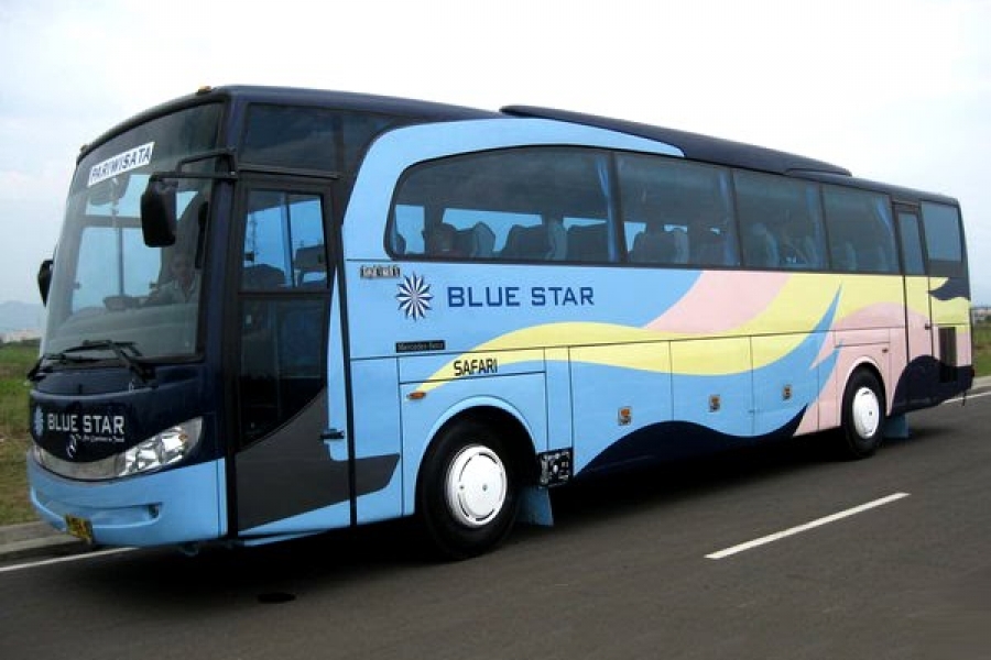 blue star tour bus