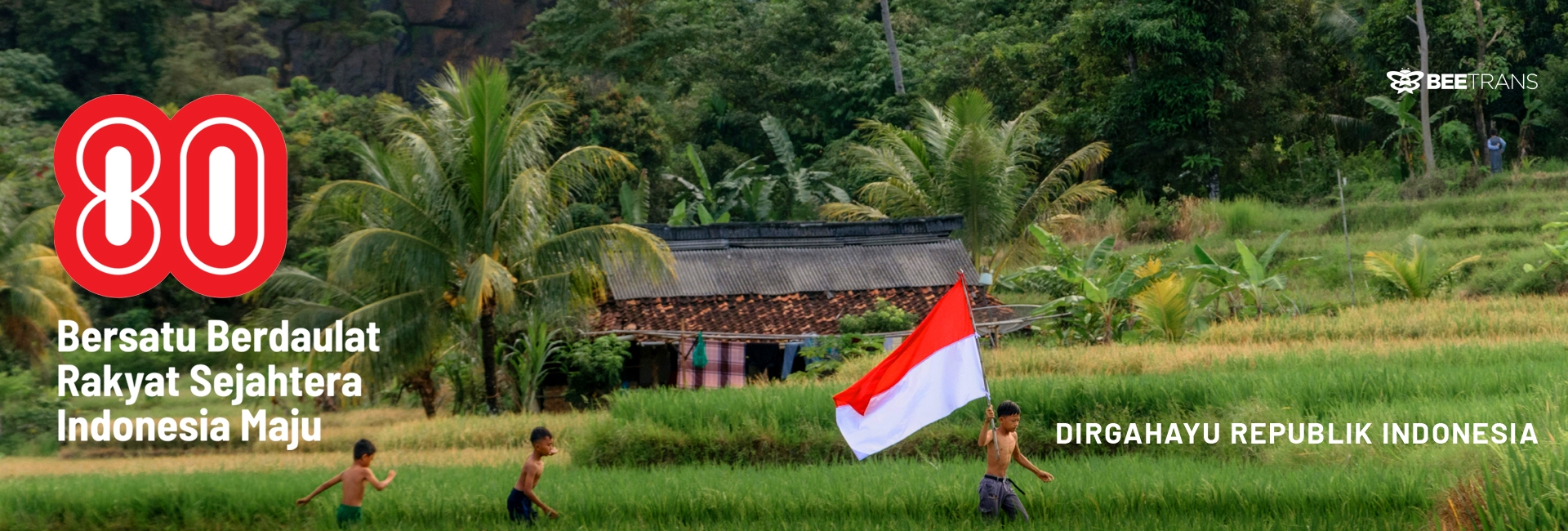 Dirgahayu Republik Indonesia Ke-80 - Bus Beetrans